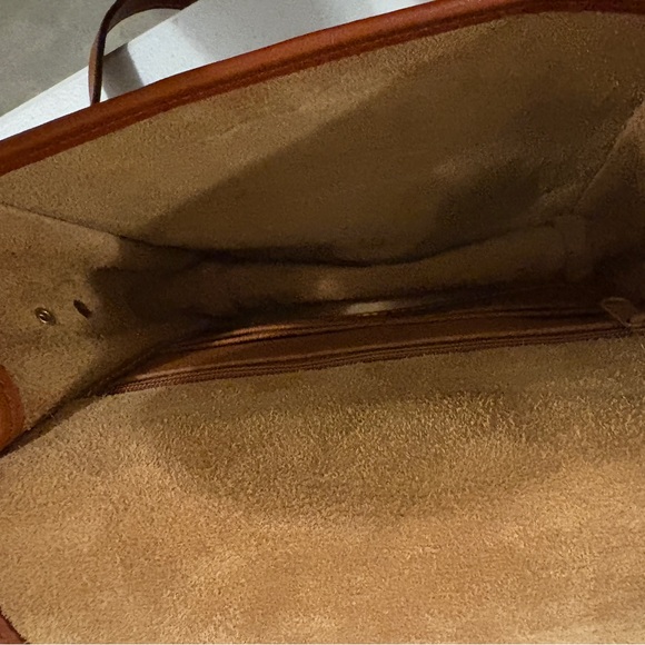 Dooney & Bourke Pebbled Leather Crossbody Saddle Bag Brown Vintage WellMade - Picture 6 of 11